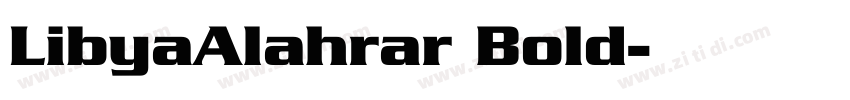 LibyaAlahrar Bold字体转换